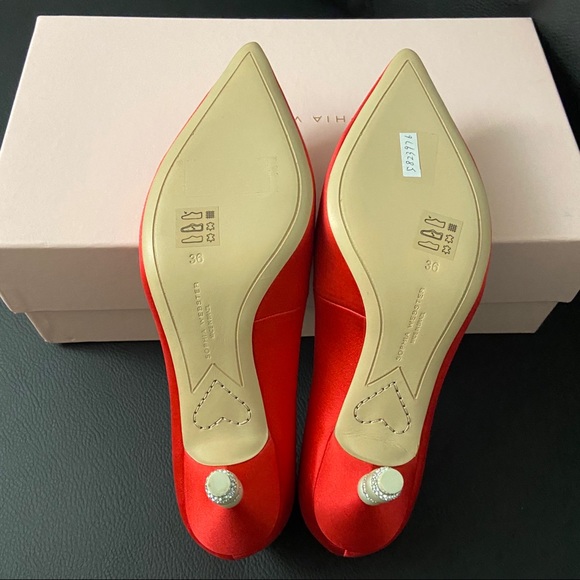 NIB Sophia Webster Coco Crystal Pearl Pumps 70mm - Picture 6 of 12